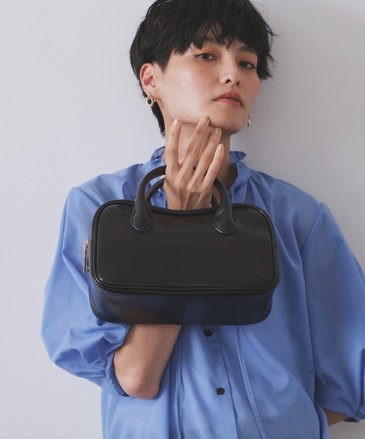【SALE／49%OFF】OPAQUE.CLIP 【軽量/2WAY】オイル調合皮ミドルボストンバッグ オペークドットクリップ バッグ ショルダーバッグ ベージュ ブラック