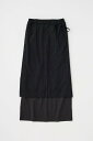 【SALE/30%OFF】MOUSSY シアーチェックエプロンスカート オーガニックコットン使用 マウジー スカート ロング・マキシスカート ネイビー ブラック【送料無料】