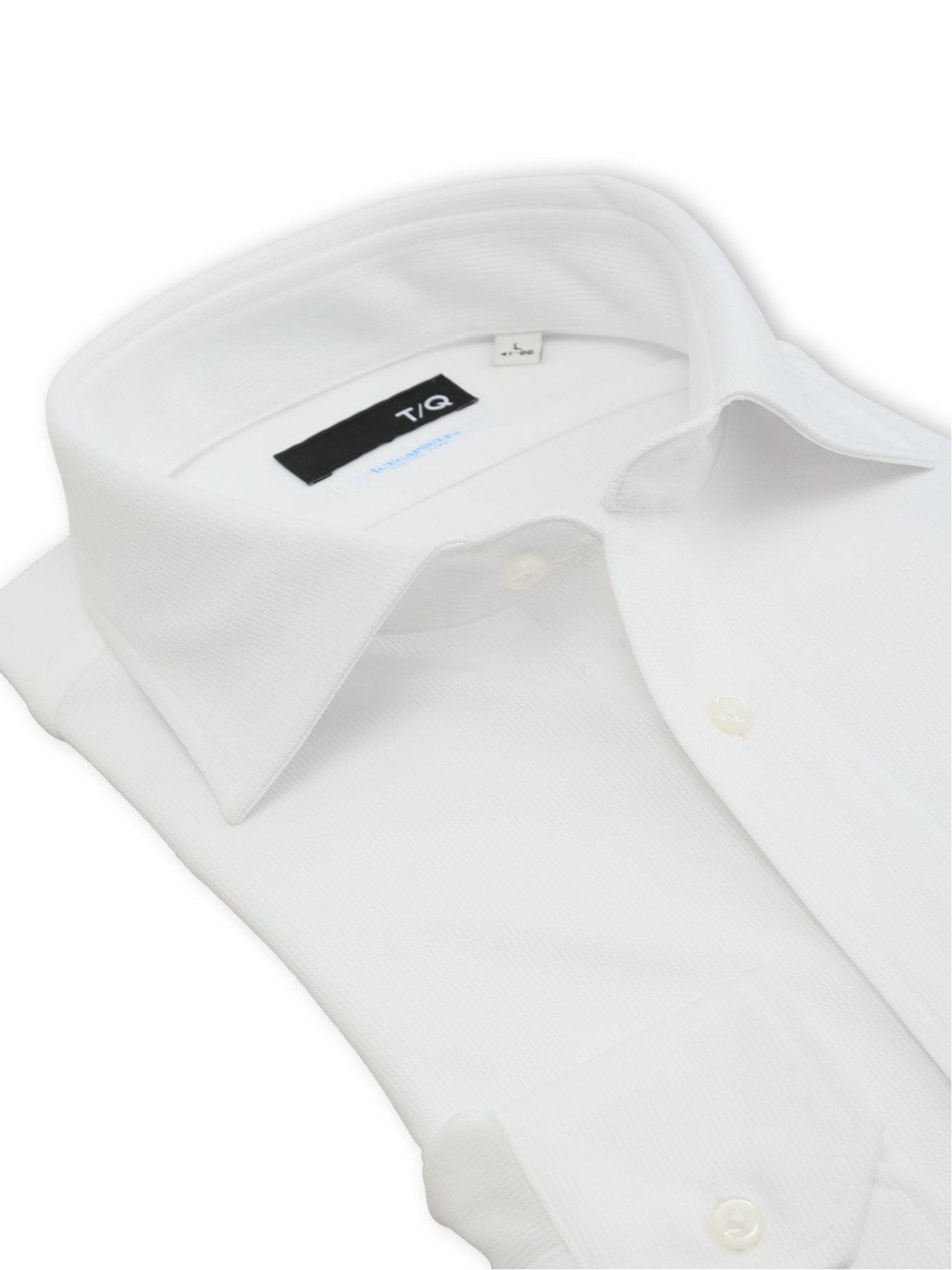 【SALE／30%OFF】TAKA-Q アイスカプセル NEWスタンダードフィット ワイドカラー長袖ニットシャツ タカキュー スーツ・フォーマル Yシャツ・カッターシャツ ホワイト【送料無料】