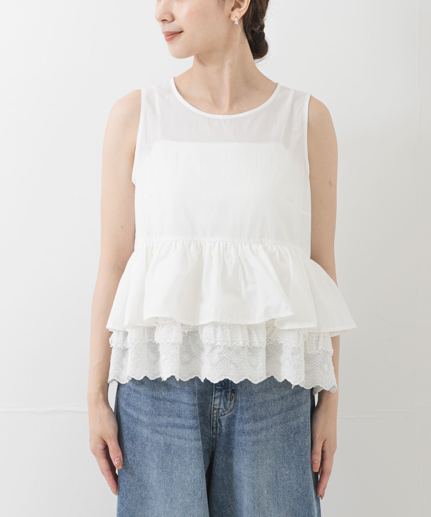 Picchi Nia COTTON CLOUD アーバンリサーチ トップス シャツ・ブラウス ホワイト