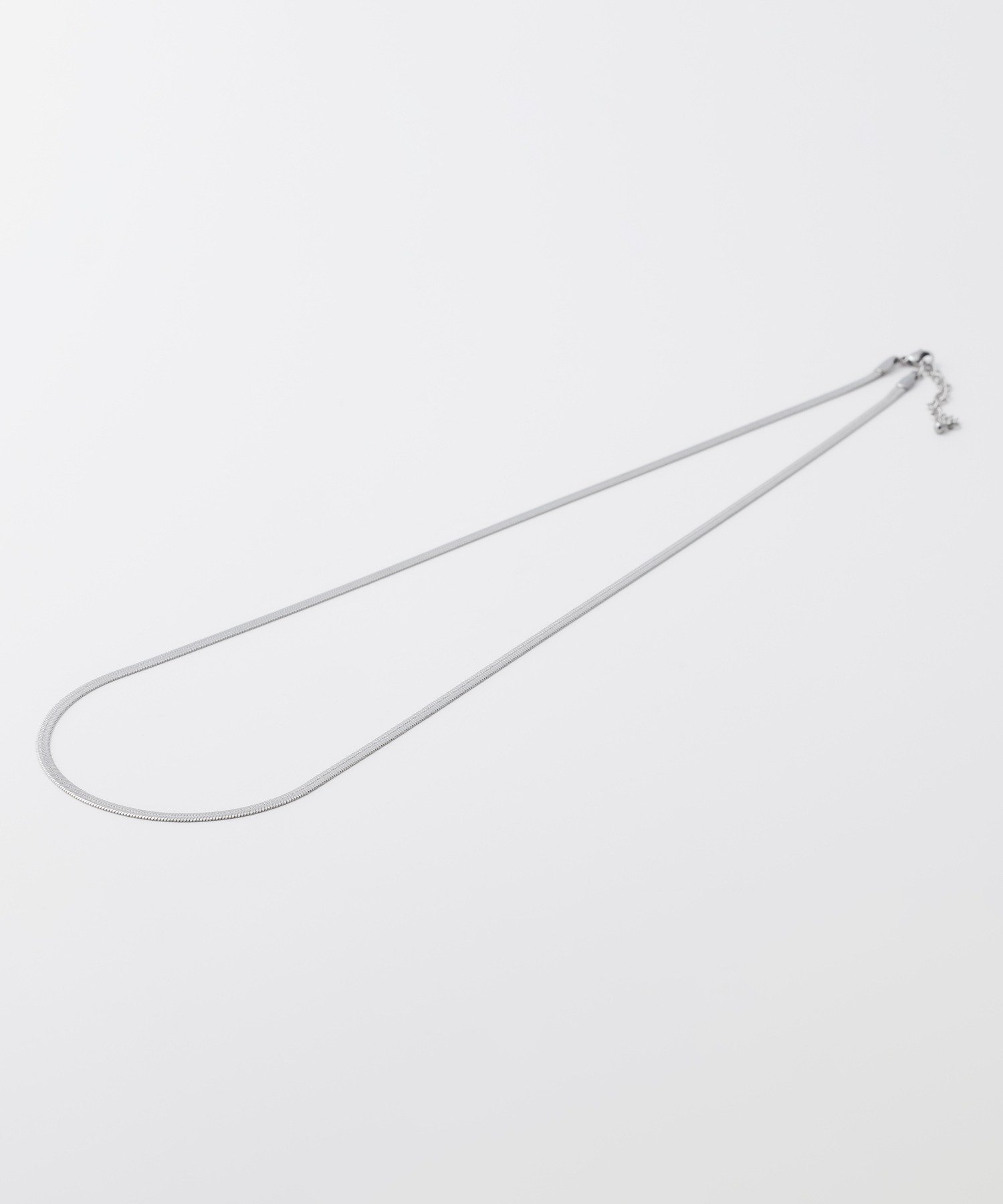 WYZ 【 金属アレルギー対応 】シンプルスネークチェーンネックレス 幅:3mm シーテ アクセサリー・腕時計 ネックレス シルバー