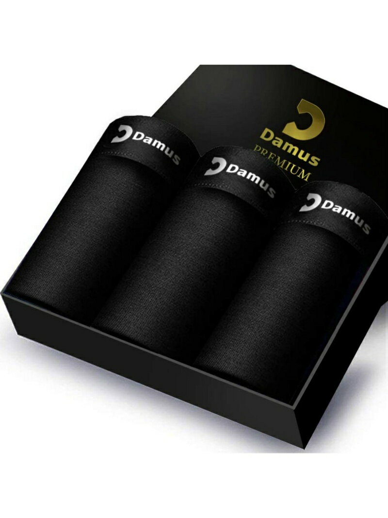 【SALE／24%OFF】Damus Damus/(M)快動ボクサーパンツ プレミアム メンズ 前開き立体型 (3枚セット) リバランス インナー・ルームウェア ボクサーパンツ・トランクス ブラック