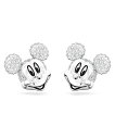 SWAROVSKI 【公式】【スワロフスキー】Disney Mickey Mouse スタッドピアス スワロフスキー アクセサリー・腕時計 ピアス ホワイト【送料無料】