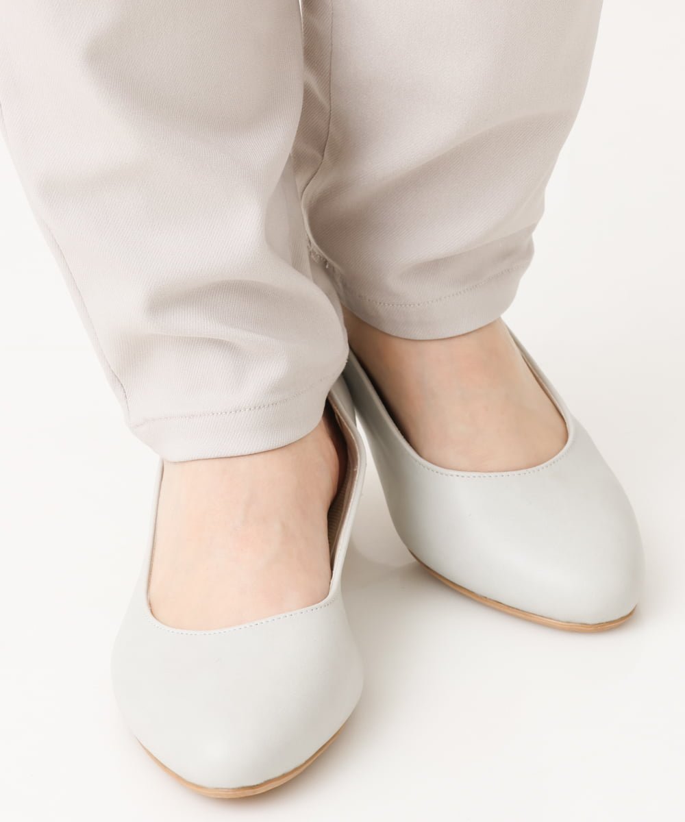 楽天Rakuten Fashion【SALE／19％OFF】eur3 アーモンドトゥパンプス エウルキューブ シューズ・靴 パンプス ブラック グレー【送料無料】