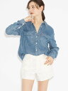 Levi's ユーティリティシャツ インディゴ IN PATCHES リーバイス トップス スウェット・トレーナー