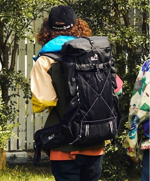go slow caravan オーバークロス LONG HIKER SACK ゴースローキャラバン バッグ リュック・バックパック ブラック【送料無料】