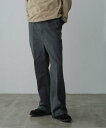 ADAM ET ROPE' HOMME 【WEB限定】ハイウエスト セミフレア パンツ / サスペンダー付き / 2Way / シーズンレス アダムエロペ オー...