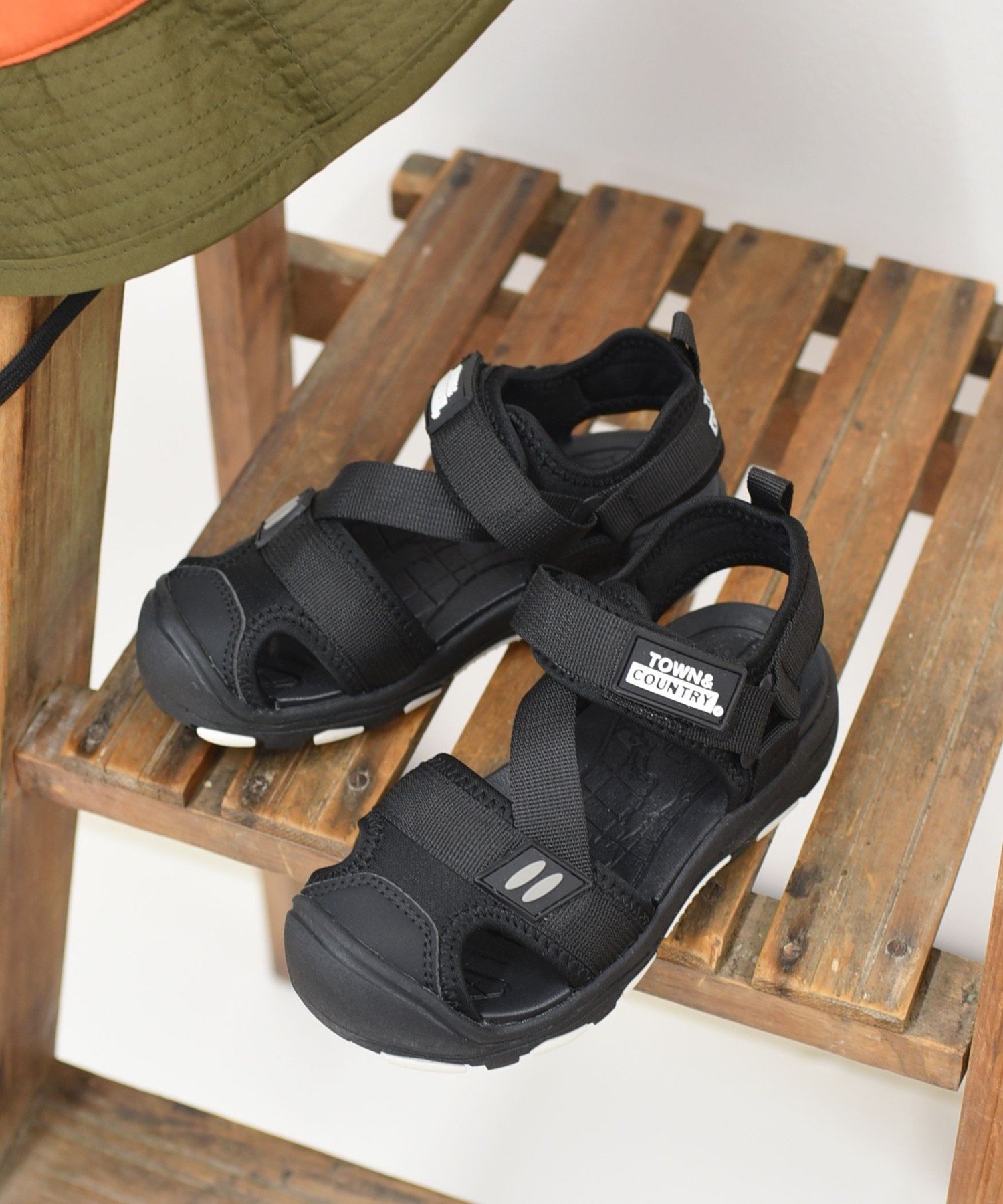 SHIPS Colors: Guard Tape Sandals (KIDS) ◇ SHIPS Shoes & Sandals Purple Black [Free Shipping]