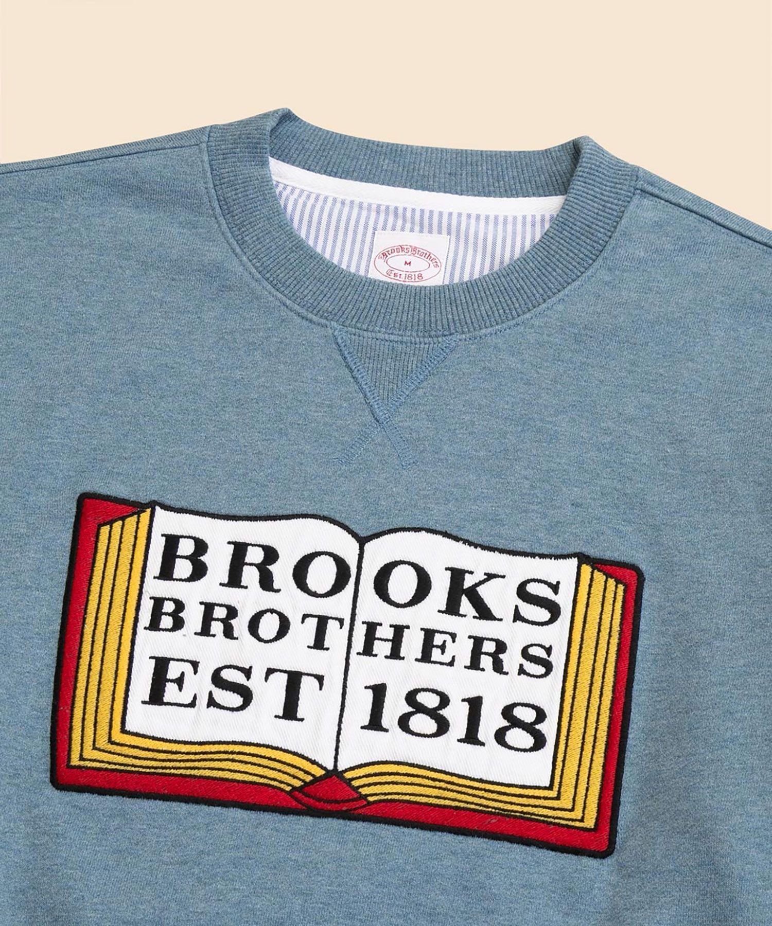 【SALE／45%OFF】BROOKS BROTHERS コットンフレンチテリー ブックエンブロイダリー スウェットシャツ ブルックス ブラザーズ トップス スウェット・トレーナー ブルー【送料無料】