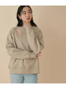 【SALE／60 OFF】ADAM ET ROPE 039 FEMME 【Near by me】別注Simple point sweatshirt アダムエロペ トップス スウェット トレーナー ベージュ ホワイト【送料無料】