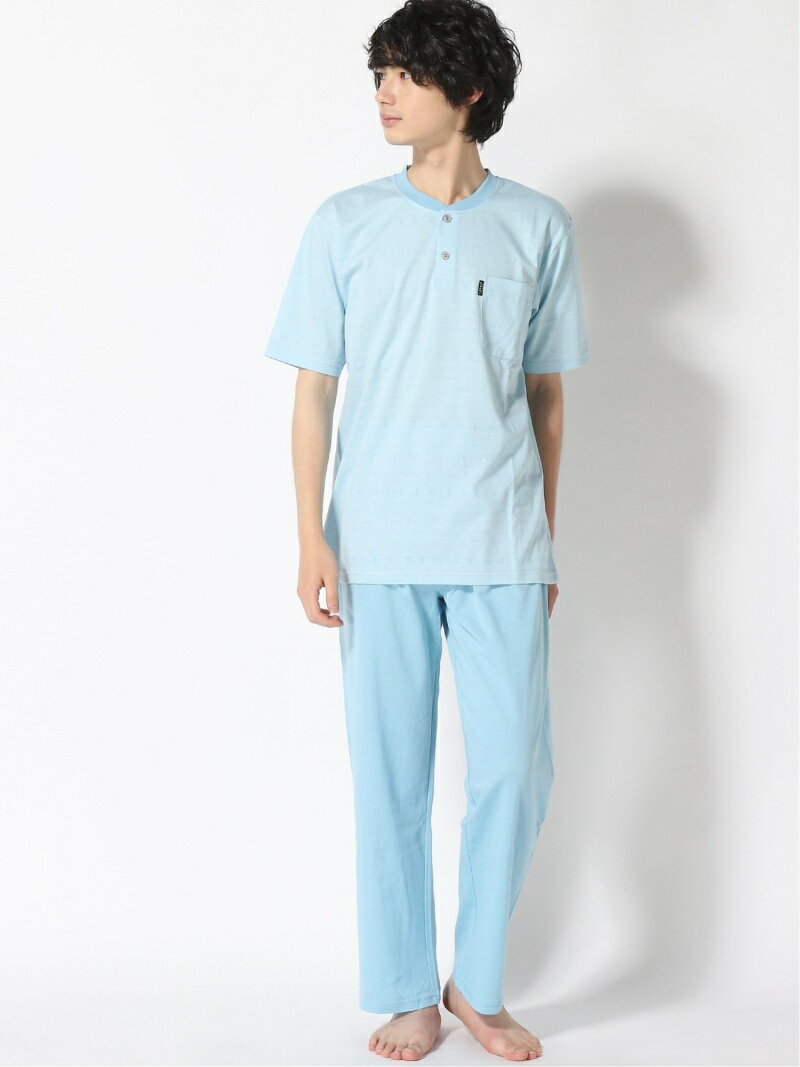 【SALE／76%OFF】LANVIN COLLECTION LANVIN COLLECTION/(M)ジャカードパジャマ レナウンインクス インナー・ルームウェア その他のインナー・ルームウェア グリーン ブルー