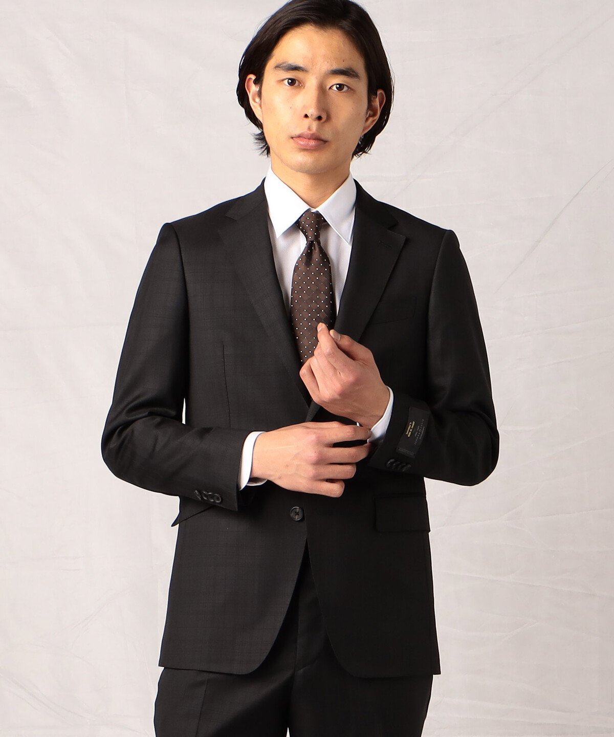 【SALE／55%OFF】COMME CA MEN 【COMME CA MEN】【CERRUTI/COMME CA IL PRINCIPE】タータンチェック セットアップ S2Bジャケット コムサメン スーツ・フォーマル スーツジャケット ブラック【送料無料】