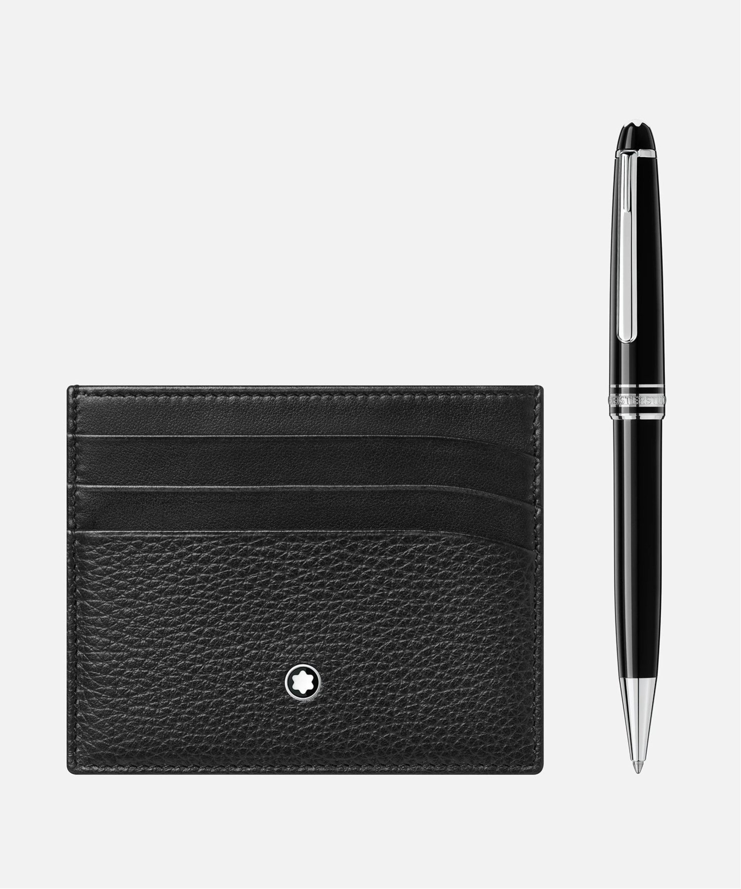 モンブラン ボールペン MONTBLANC 【MONTBLANC(モンブラン)公式】 マイスターシュテュック プラチナ仕上げ クラシック ボールペン&マイスターシュテュック ソフトグレイン ポケット 6ccセット (MB128955) モンブラン 文房具 その他の文房具 ブラック【送料無料】