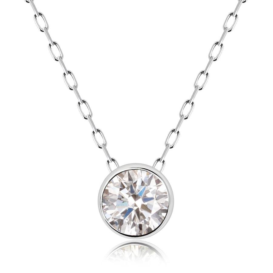 LARA Christie (W)H&C ダイヤモンド フクリンネックレス 0.2ct DPS鑑別カード付 ララクリスティー アクセサリー・腕時計 ネックレス シルバー イエロー【送料無料】