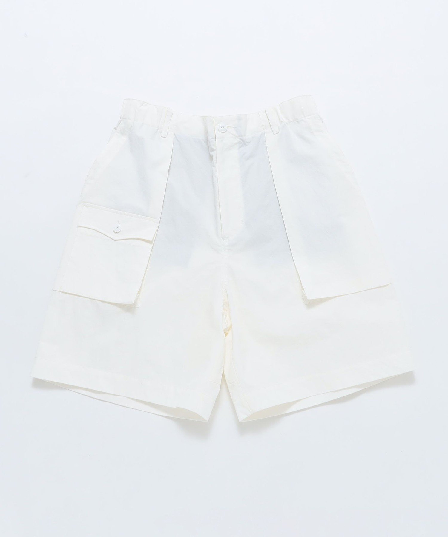 【SALE／50%OFF】SHIPS MEN tone: COTTON NYLON GARDEN SHORT シップス パンツ その他のパンツ ホワイト ブラック【送料無料】