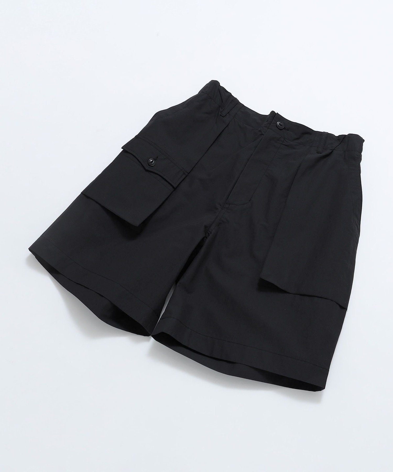 【SALE／50%OFF】SHIPS MEN tone: COTTON NYLON GARDEN SHORT シップス パンツ その他のパンツ ホワイト ブラック【送料無料】