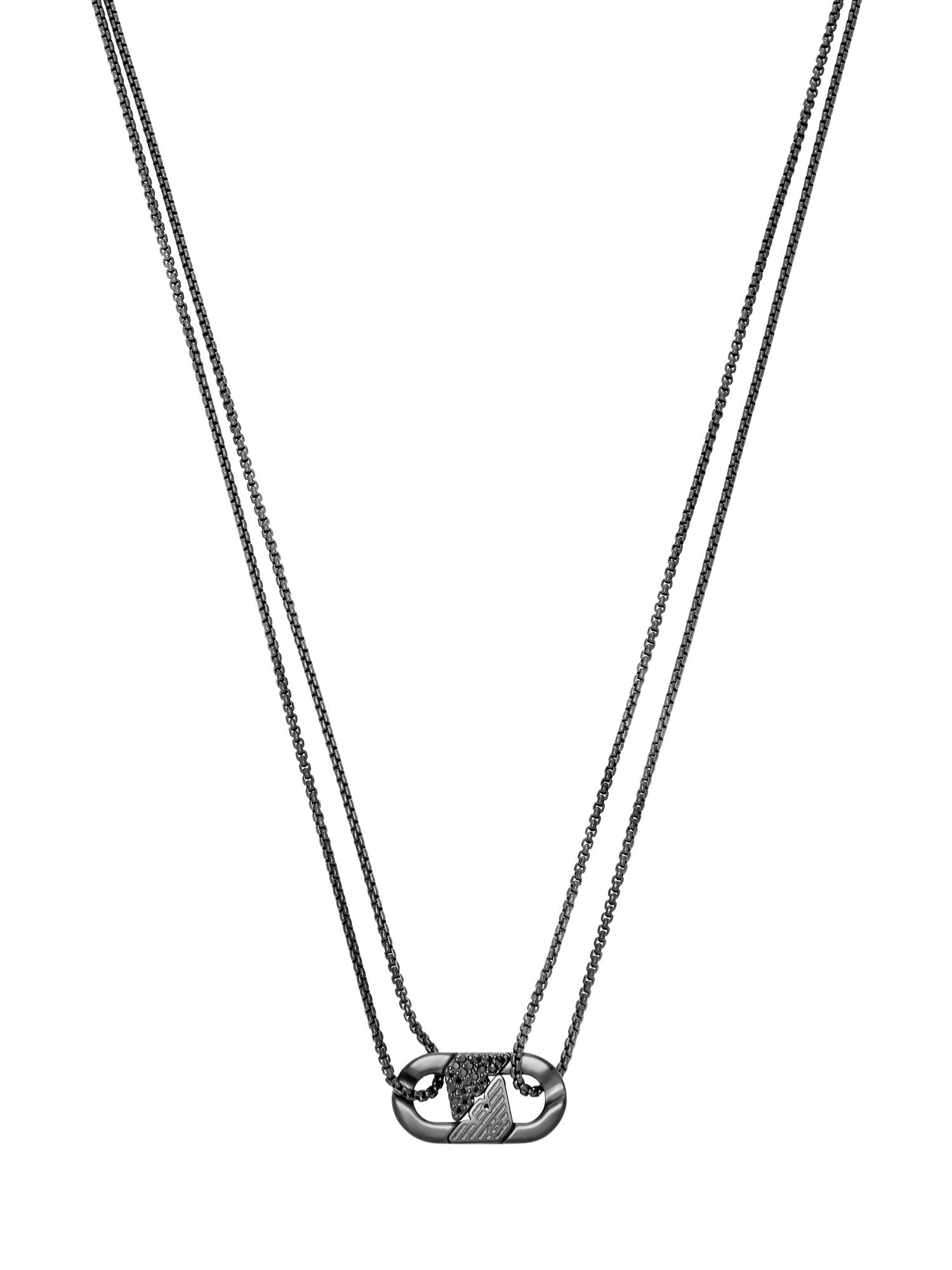 EMPORIO ARMANI エンポリオ・アルマーニ アクセサリー メンズ ネックレス EGS3172001 ウォッチステーションインターナショナル アクセサリー・腕時計 ネックレス ブラック【送料無料】