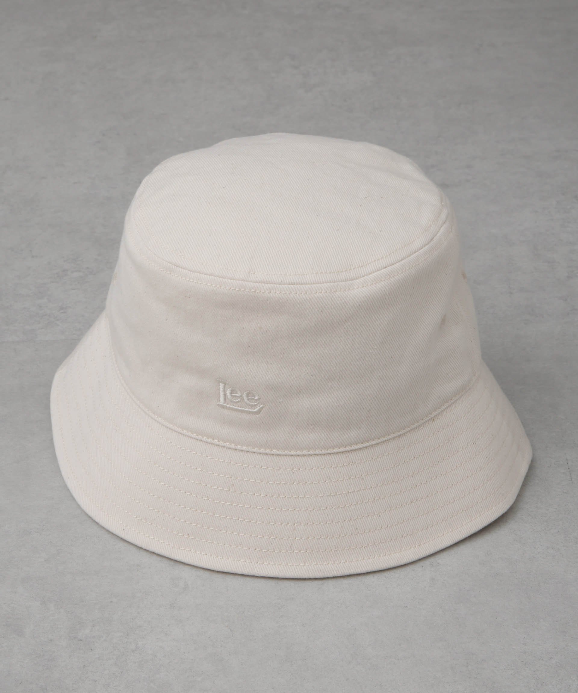 NANO universe Lee/LE NO-DYE BUCKET HAT ナノユニバース 帽子 その他の帽子 ホワイト ブラック【送料無料】