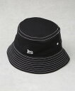 NANO universe Lee/LE NO-DYE BUCKET HAT ナノユニバース 帽子 その他の帽子 ホワイト ブラック【送料無料】