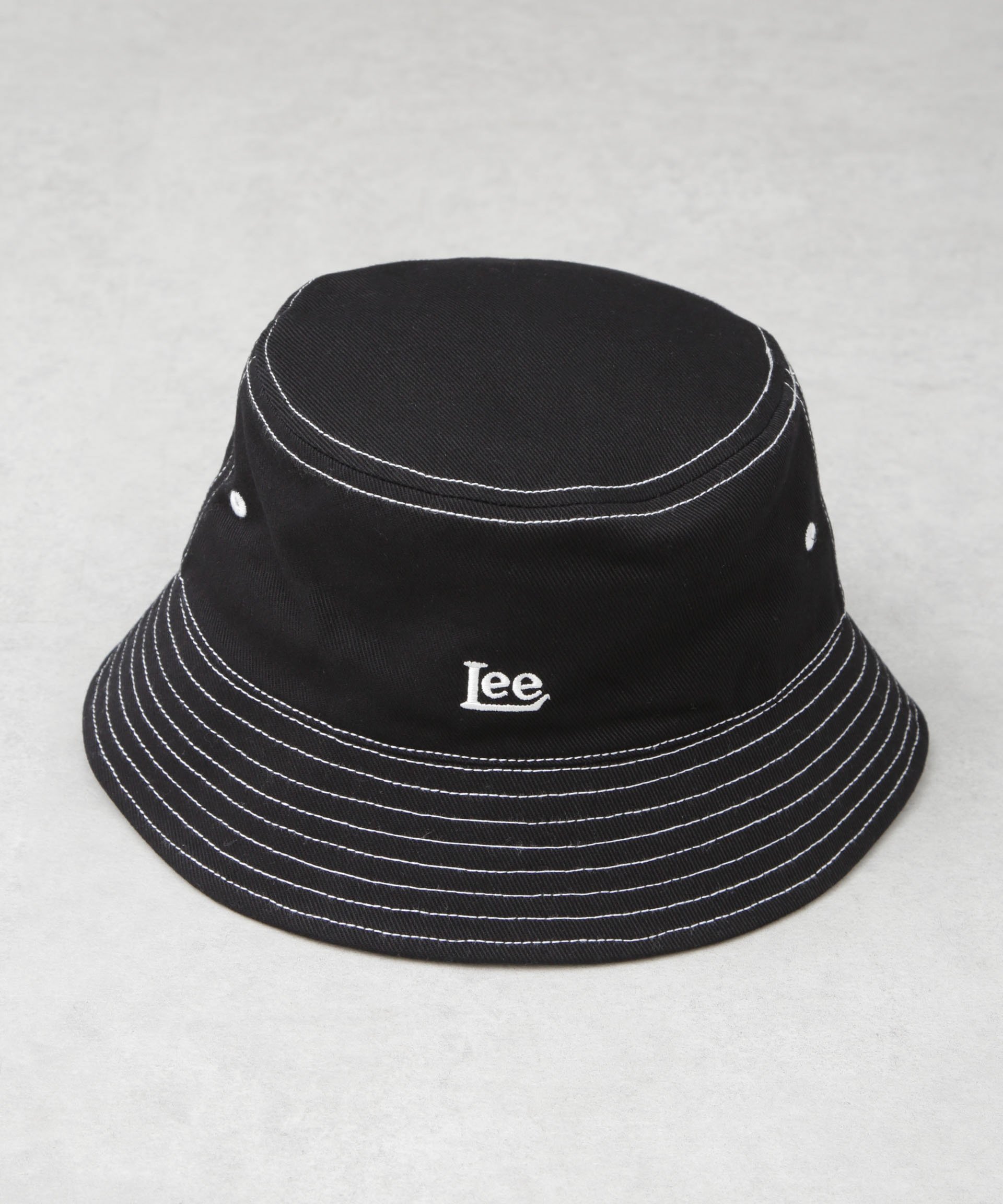 NANO universe Lee/LE NO-DYE BUCKET HAT ナノユニバース 帽子 その他の帽子 ホワイト ブラック【送料無料】