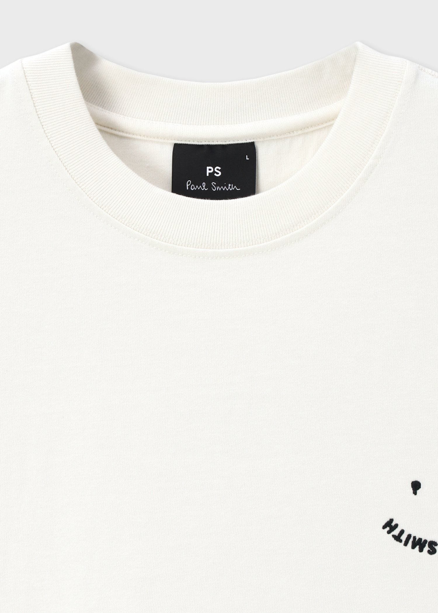 【SALE／30%OFF】PS Paul Smith "Happy" 半袖Tシャツ ポール・スミス トップス カットソー・Tシャツ ブラック ホワイト【送料無料】