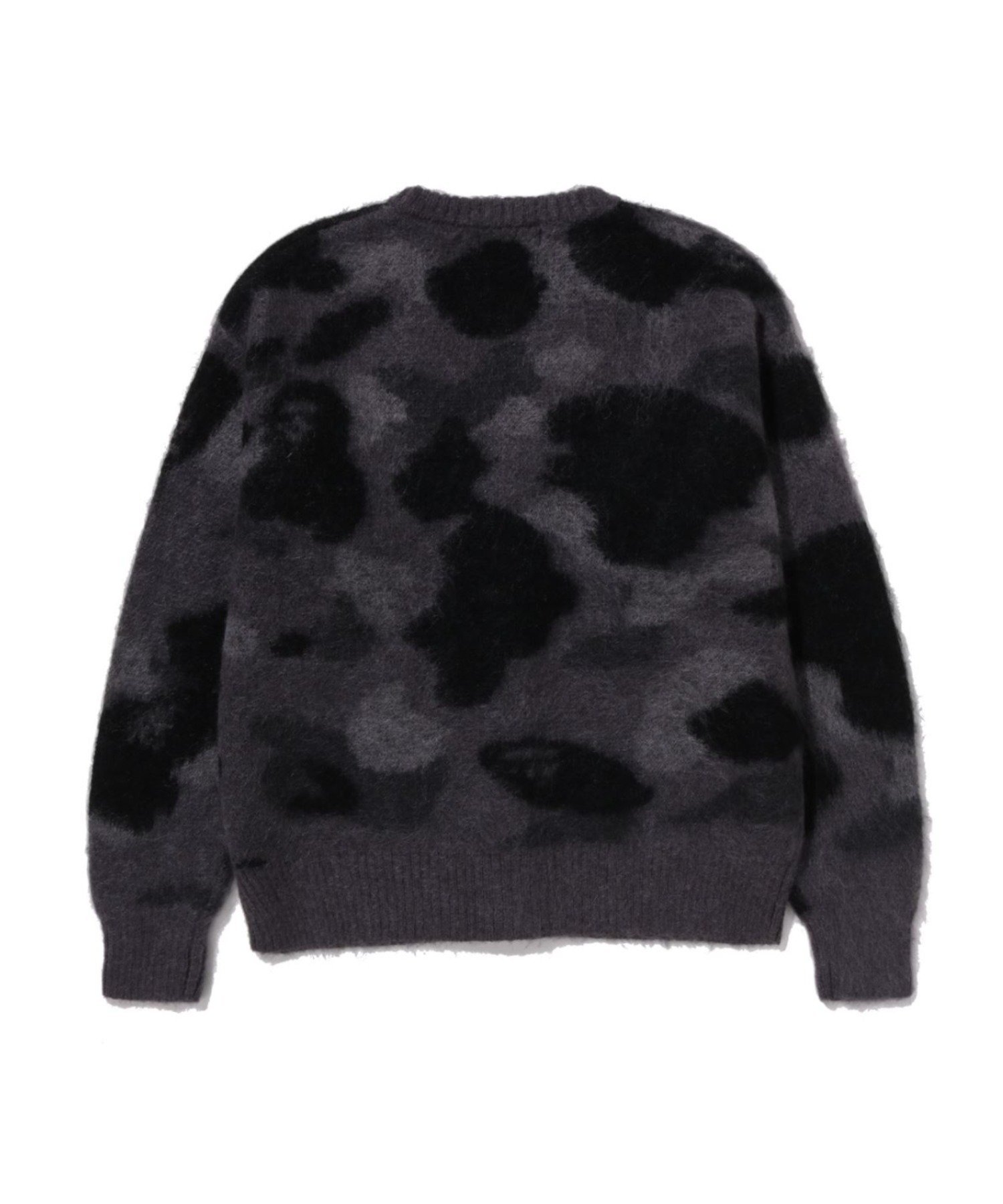 A BATHING APE COLOR CAMO MOHAIR KNIT CARDIGAN ア ベイシング エイプ トップス ニット パープル ブラック【送料無料】