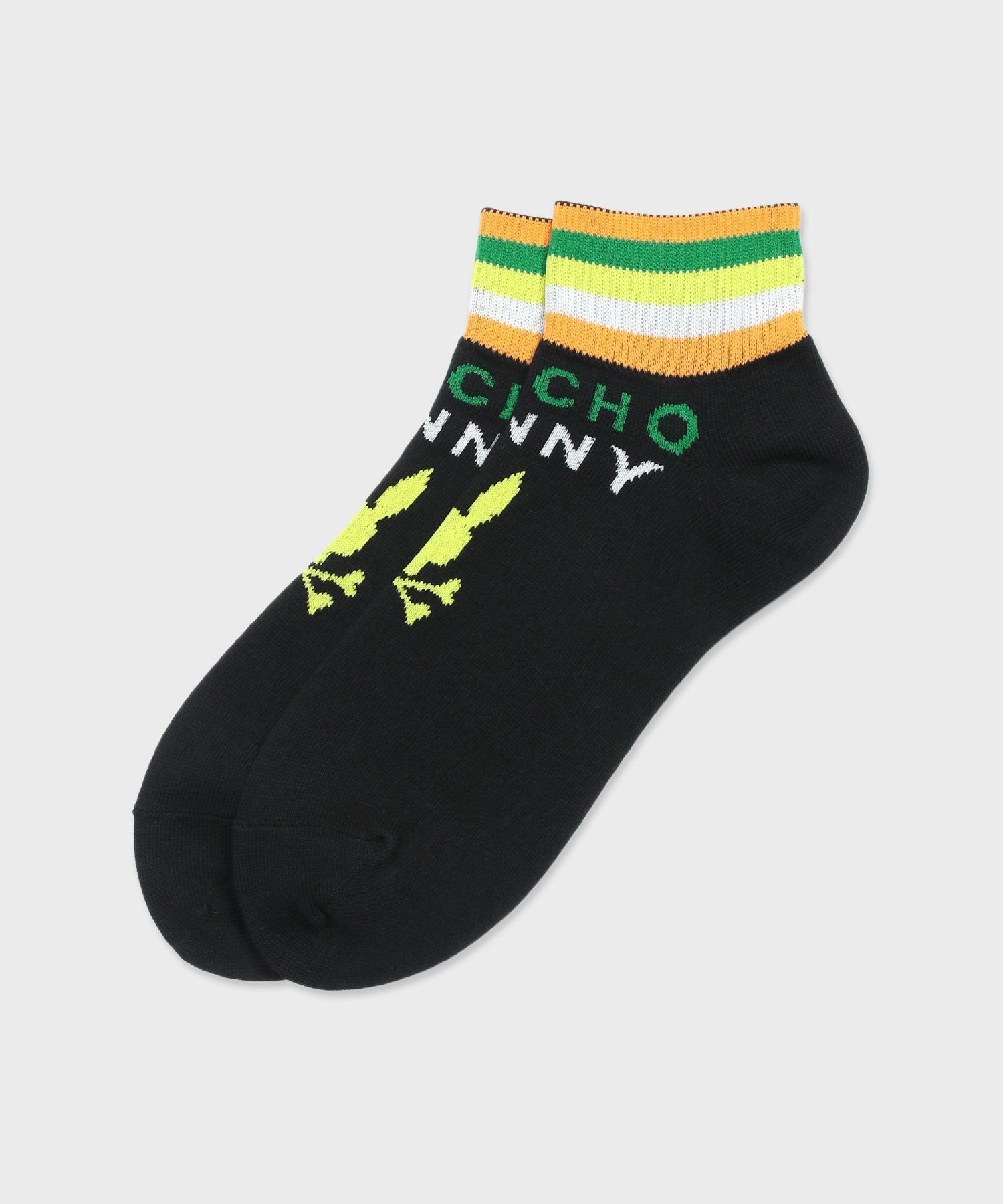 Psycho Bunny ロゴマルチカラー ソックス サイコバニー ファッション雑貨 その他のファッション雑貨 ネイビー ブラック ホワイト