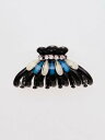 Kahiko シェルヘアクリップ バンス アミナコレクション ヘアアクセサリー バレッタ・ヘアクリップ・ヘアピン ホワイト ブルー|詳細画像