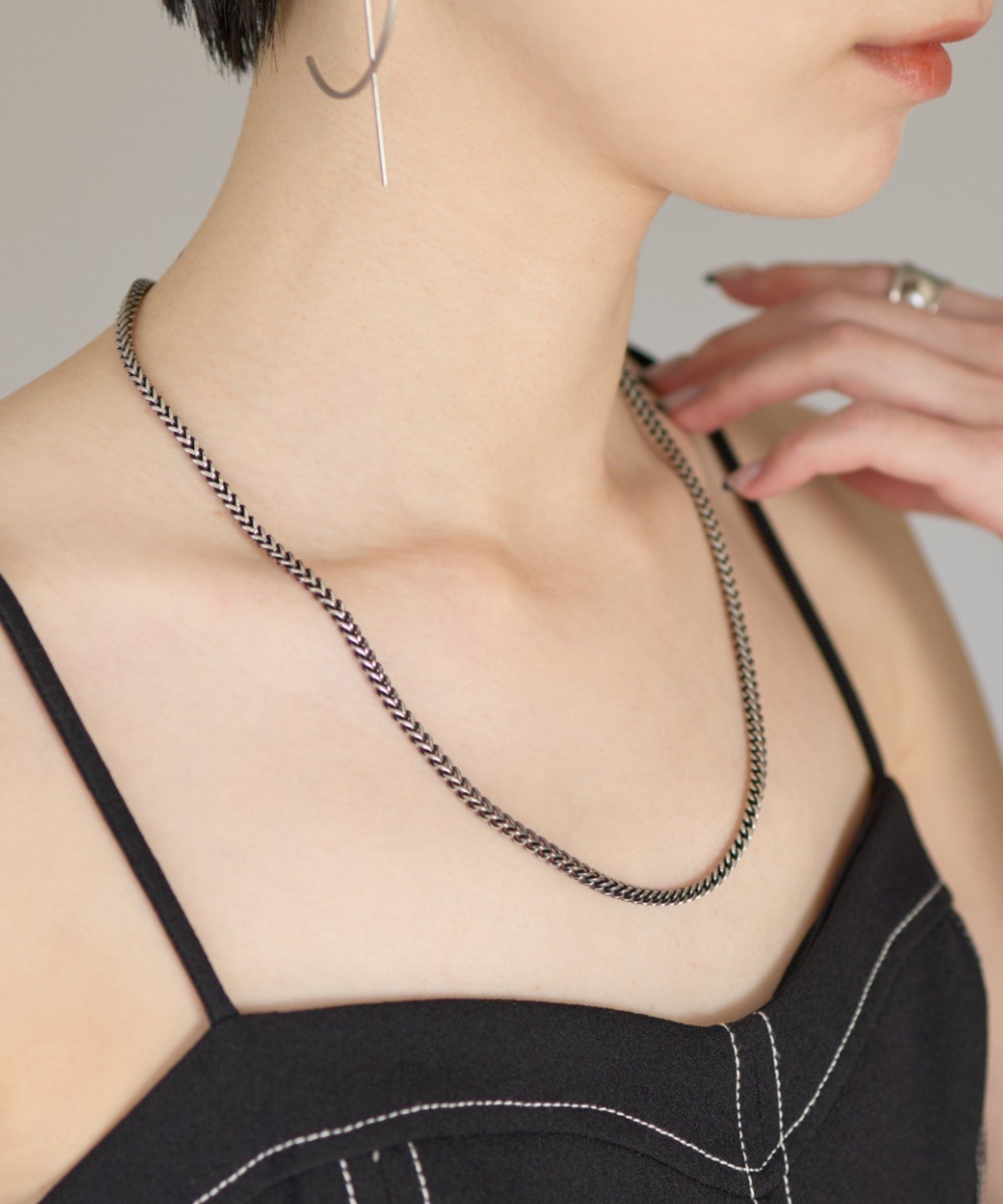 SWAROVSKI - 【SALE／20%OFF】ciite' 【 金属アレルギー対応 】 シンプルチェーンネックレス サージカルステンレス シーテ アクセサリー・腕時計 ネックレス シルバー