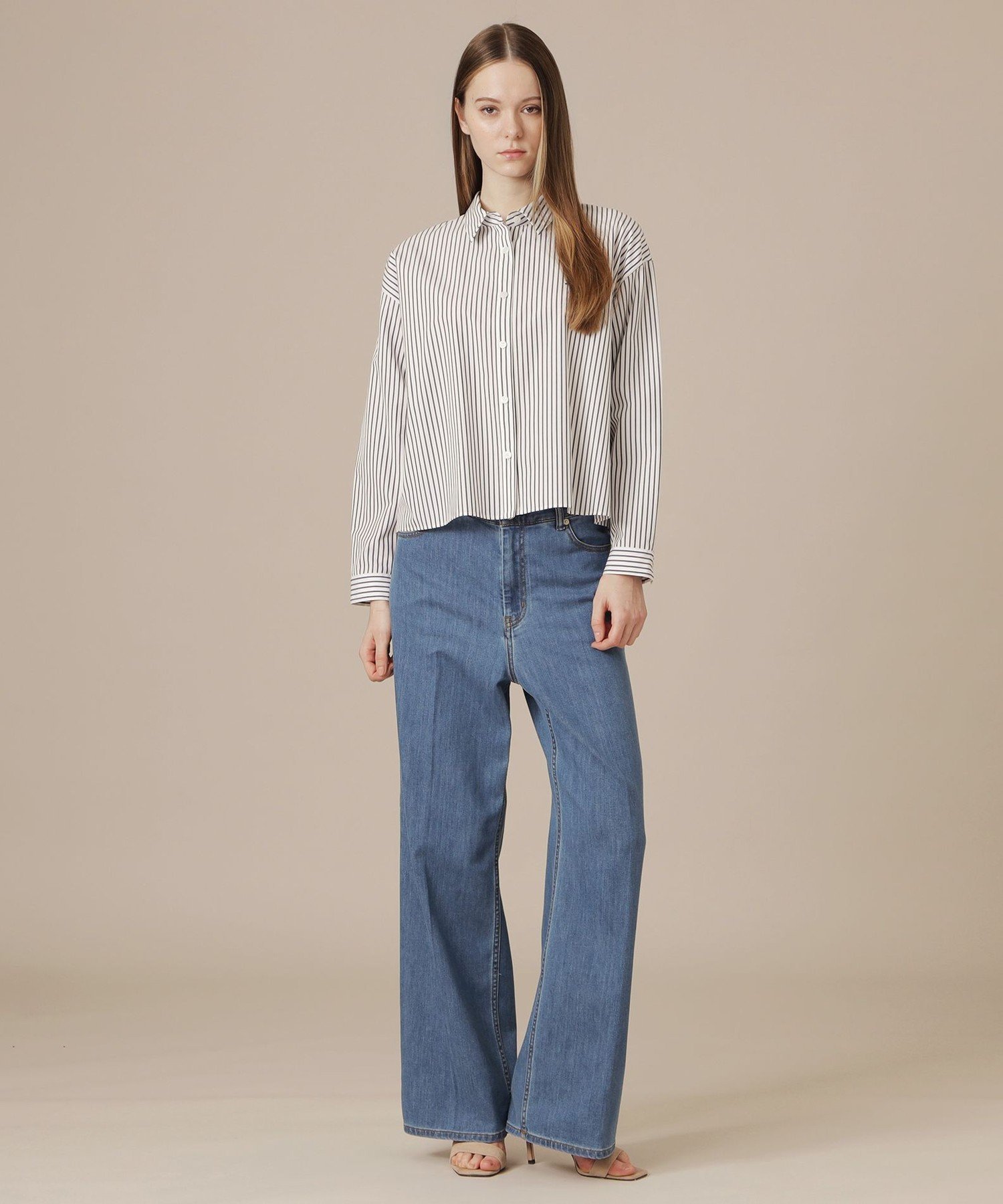 MACKINTOSH LONDON コットンタイプライターシャツ マッキントッシュ ロンドン トップス シャツ・ブラウス ブルー ホワイト【送料無料】