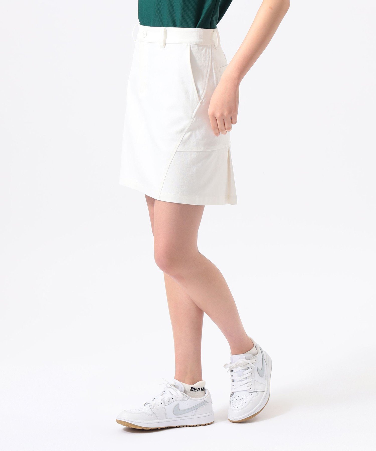 BEAMS GOLF ORANGE LABEL ORANGE LABEL / ストレッチ ドライオックス スカート(接触冷感・吸水速乾・UVカット) ビームス ゴルフ スカート その他のスカート ネイビー ベージュ ホワイト【送料無料】