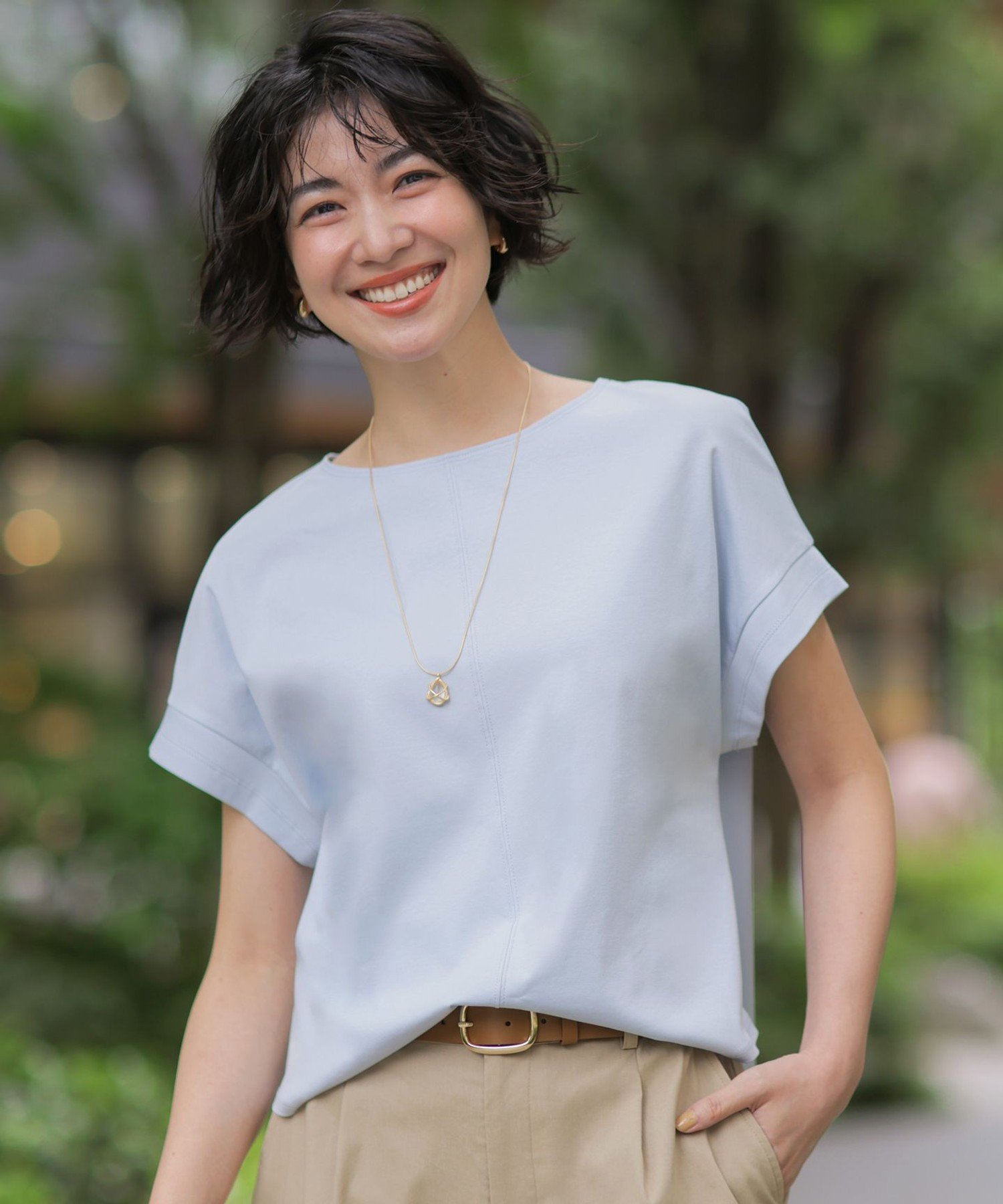 J.PRESS 【着こなしのポイントに】クリアトップネックレス ジェイプレス 福袋・ギフト・その他 その他 シルバー ゴールド