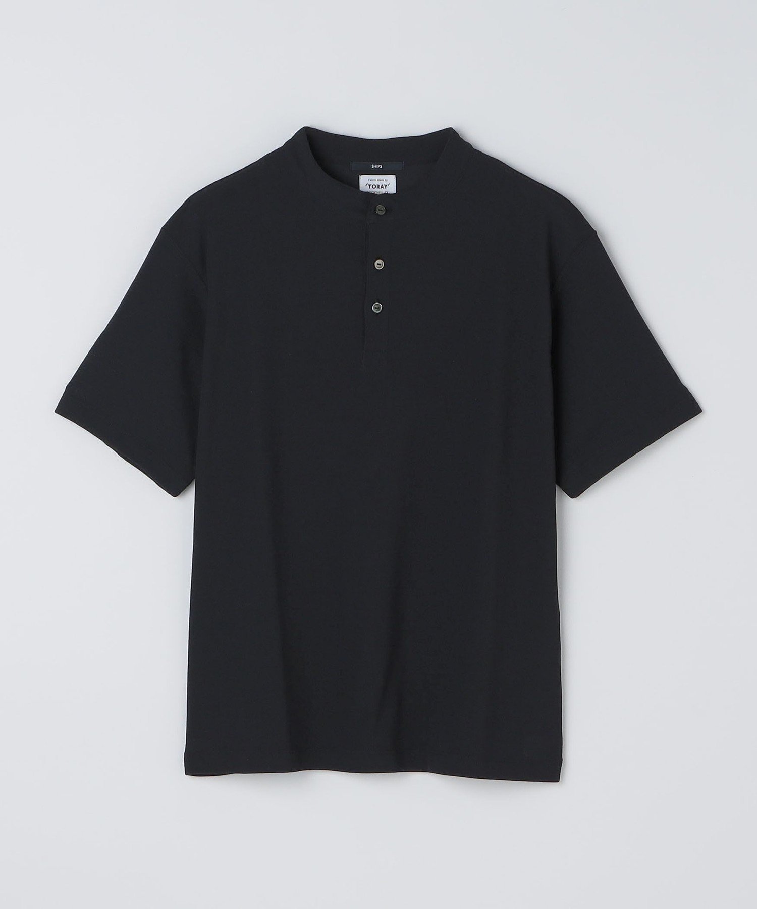 【SALE／30%OFF】SHIPS MEN SHIPS:＜UVカット/遮熱/吸水速乾＞BODYSHELL(R) EX ヘンリーネック Tシャツ シップス トップス カットソー・Tシャツ ホワイト ブラック【送料無料】