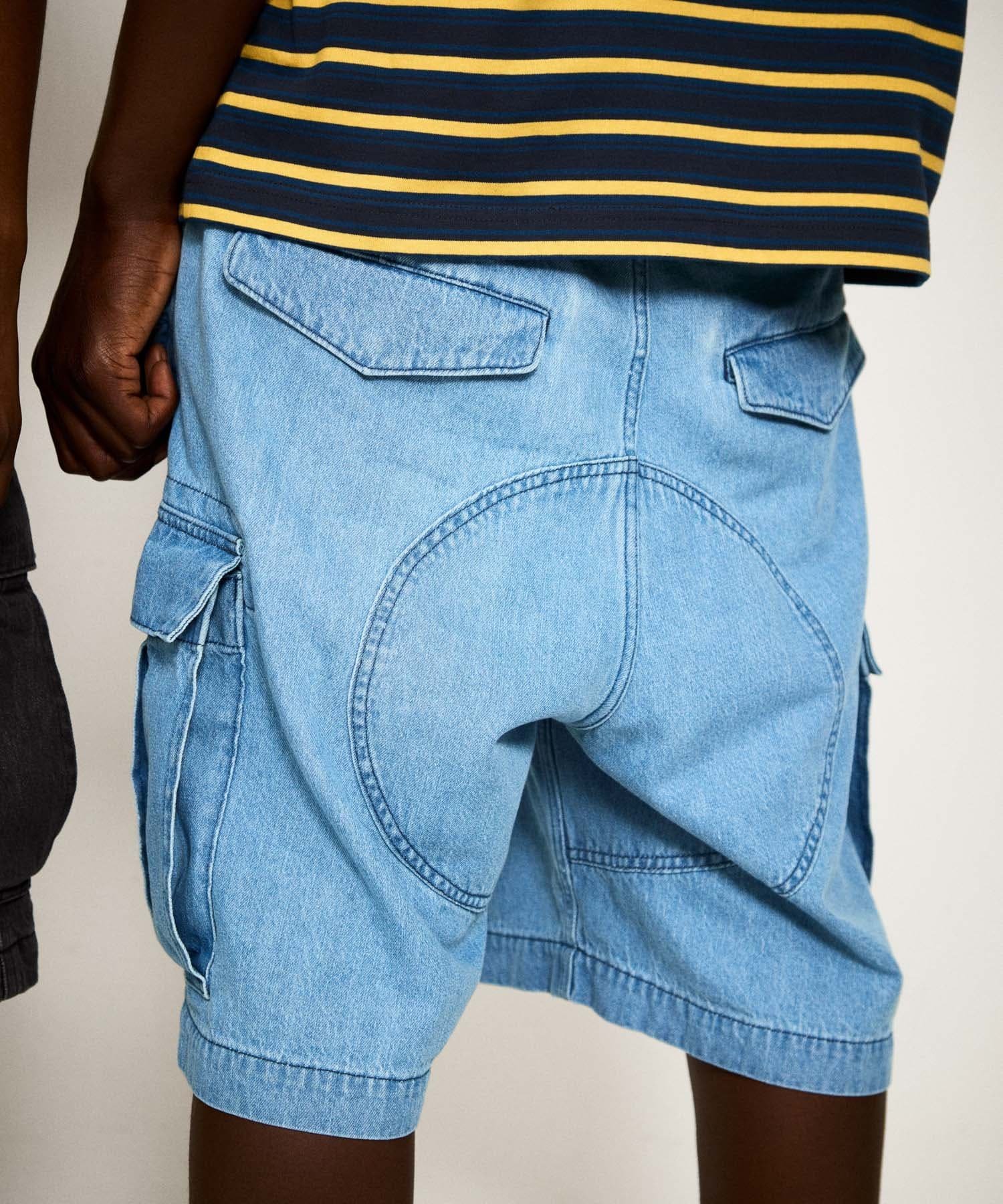 URBAN RESEARCH LOTTO DENIM CARGO SHORTS アーバンリサーチ パンツ その他のパンツ ブルー ブラック【送料無料】