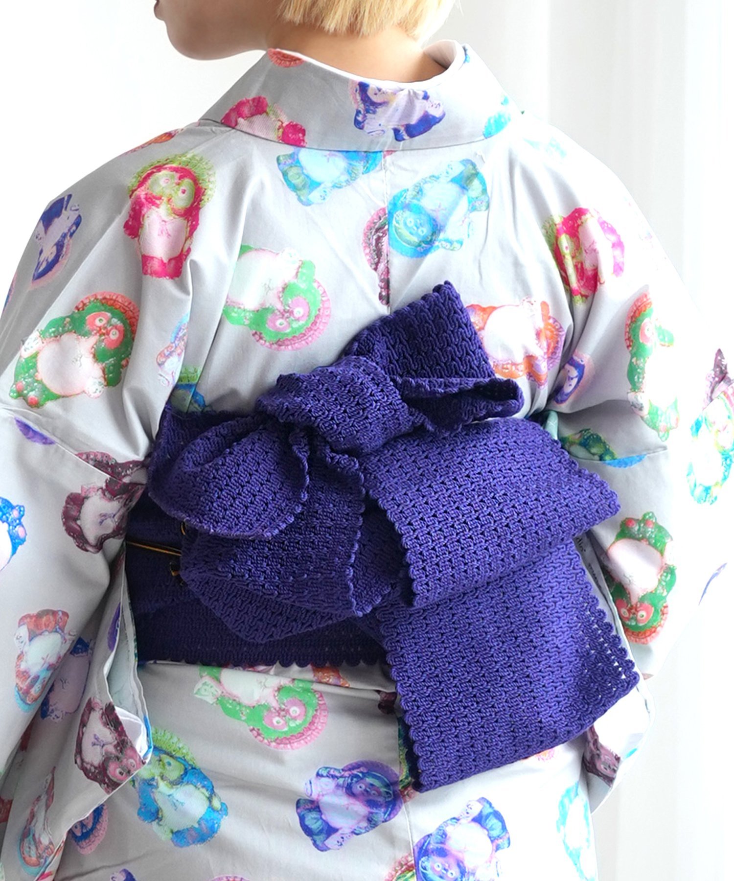utatane utatane 綿100% 渦編み半幅帯 ブルーネラ ウタタネ 着物・浴衣・和装小物 和装小物【送料無料】