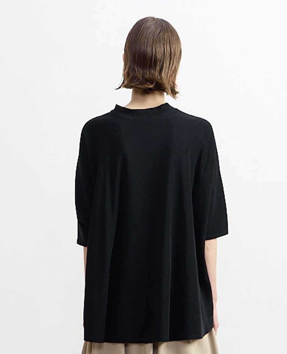 PLAIN PEOPLE 強撚パイルオーバーサイズプルオーバー プレインピープル トップス カットソー・Tシャツ ブラック