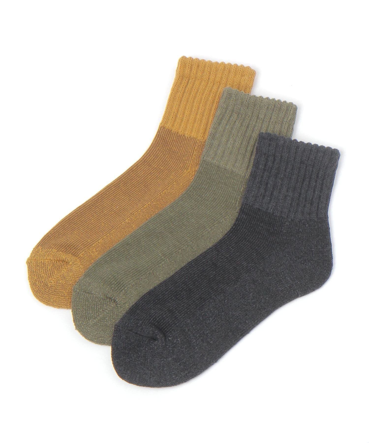 niko and ...（ニコアンド）【Healthknit(ヘルスニット)】シンカー無地3Pソックス快適な履き心地のレッグウエア▼ポイント・シンカー編という、特殊な編み方で編まれた靴下は肌にあたる部分が全て綿100％になるため、非常にムレにくく快適な履き心地を味わえます。・パイル仕様となっているので、スニーカーはもちろんブーツに合わせるのがおすすめ。【Healthknit(ヘルスニット)】世界的に有名なアメリカ南部の上質の原料から紡績、ソーイングまで一貫して制作されたアイテムは、アメリカが作ったベーシックアンダーウエアのプロト的存在とまで言われています。高品質なアンダーウェアのニットメーカーとして、その着心地の良さから世界中で愛されているメーカーです。※サンプルにて撮影をしておりますので、実際の商品とは仕様や加工・サイズ等が若干異なる場合がございます。※屋外の光や照明の当たり具合で、実物と色味が異なって見える場合がございます。詳細画像の色味をご確認ください。　なお、商品の色や質感を出来るだけ忠実に再現するよう心掛けておりますが、パソコンなどの環境により、実物と若干異なる場合がございます。※写真を許可無くコピー・転用することは固くお断りします。型番：1076803-54-09 SP1032【採寸】F(09)総丈13ー サイズ表記25ー27商品のサイズについて【商品詳細】素材：綿85% ポリエステル10% ポリウレタン5%サイズ：F※画面上と実物では多少色具合が異なって見える場合もございます。ご了承ください。商品のカラーについてniko and ...（ニコアンド）【Healthknit(ヘルスニット)】シンカー無地3Pソックス快適な履き心地のレッグウエア▼ポイント・シンカー編という、特殊な編み方で編まれた靴下は肌にあたる部分が全て綿100％になるため、非常にムレにくく快適な履き心地を味わえます。・パイル仕様となっているので、スニーカーはもちろんブーツに合わせるのがおすすめ。【Healthknit(ヘルスニット)】世界的に有名なアメリカ南部の上質の原料から紡績、ソーイングまで一貫して制作されたアイテムは、アメリカが作ったベーシックアンダーウエアのプロト的存在とまで言われています。高品質なアンダーウェアのニットメーカーとして、その着心地の良さから世界中で愛されているメーカーです。※サンプルにて撮影をしておりますので、実際の商品とは仕様や加工・サイズ等が若干異なる場合がございます。※屋外の光や照明の当たり具合で、実物と色味が異なって見える場合がございます。詳細画像の色味をご確認ください。　なお、商品の色や質感を出来るだけ忠実に再現するよう心掛けておりますが、パソコンなどの環境により、実物と若干異なる場合がございます。※写真を許可無くコピー・転用することは固くお断りします。型番：1076803-54-09 SP1032【採寸】F(09)総丈13ー サイズ表記25ー27商品のサイズについて【商品詳細】素材：綿85% ポリエステル10% ポリウレタン5%サイズ：F※画面上と実物では多少色具合が異なって見える場合もございます。ご了承ください。商品のカラーについて