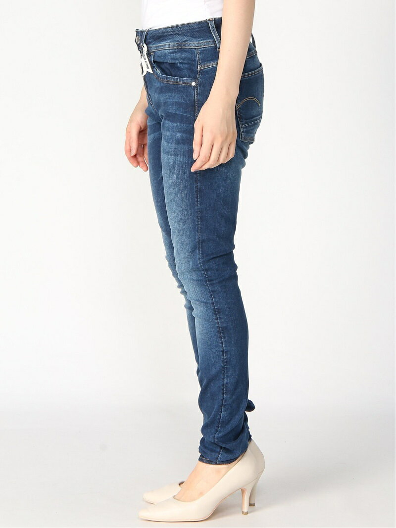 【公式ショップ】Lynn-R Zipper Mid Skinny/ローライズスキニージーンズ ジースターロゥ パンツ ジーンズ・デニムパンツ ネイビー