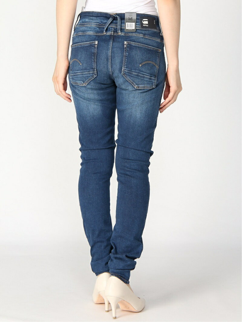 【公式ショップ】Lynn-R Zipper Mid Skinny/ローライズスキニージーンズ ジースターロゥ パンツ ジーンズ・デニムパンツ ネイビー