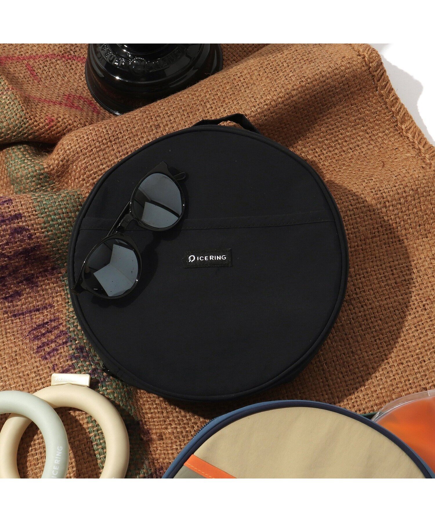 Ampersand (NC)ICE RING POUCH エフオーオンラインストア インテリア・生活雑貨 その他のインテリア・生活雑貨 ブラック ブルー ピンク ホワイトのサムネイル