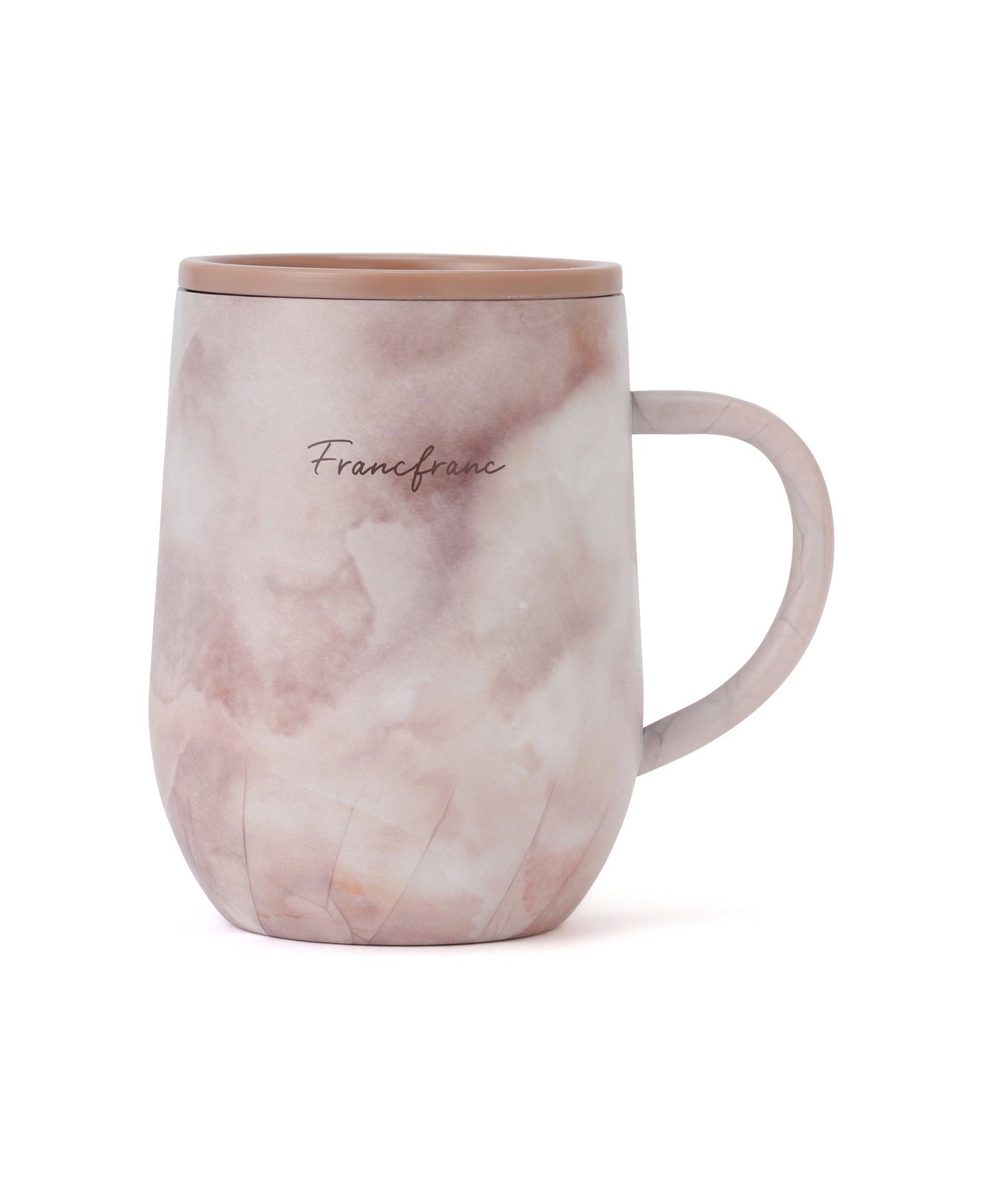 Francfranc フタ付き ステンレスサーモマグ 320ml マーブル フランフラン 食器・調理器具・キッチン用品 グラス・マグカップ・タンブラー 2