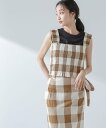 【SALE/40%OFF】NANO universe RITA ROW/Checkered smocked body top ナノユニバース トップス ベスト・...