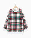 【SALE/20%OFF】KID BLUE (U)24ストレッチシャギータータンチェック 長袖トップス キッドブルー インナー・ルームウェア その他のインナー・...