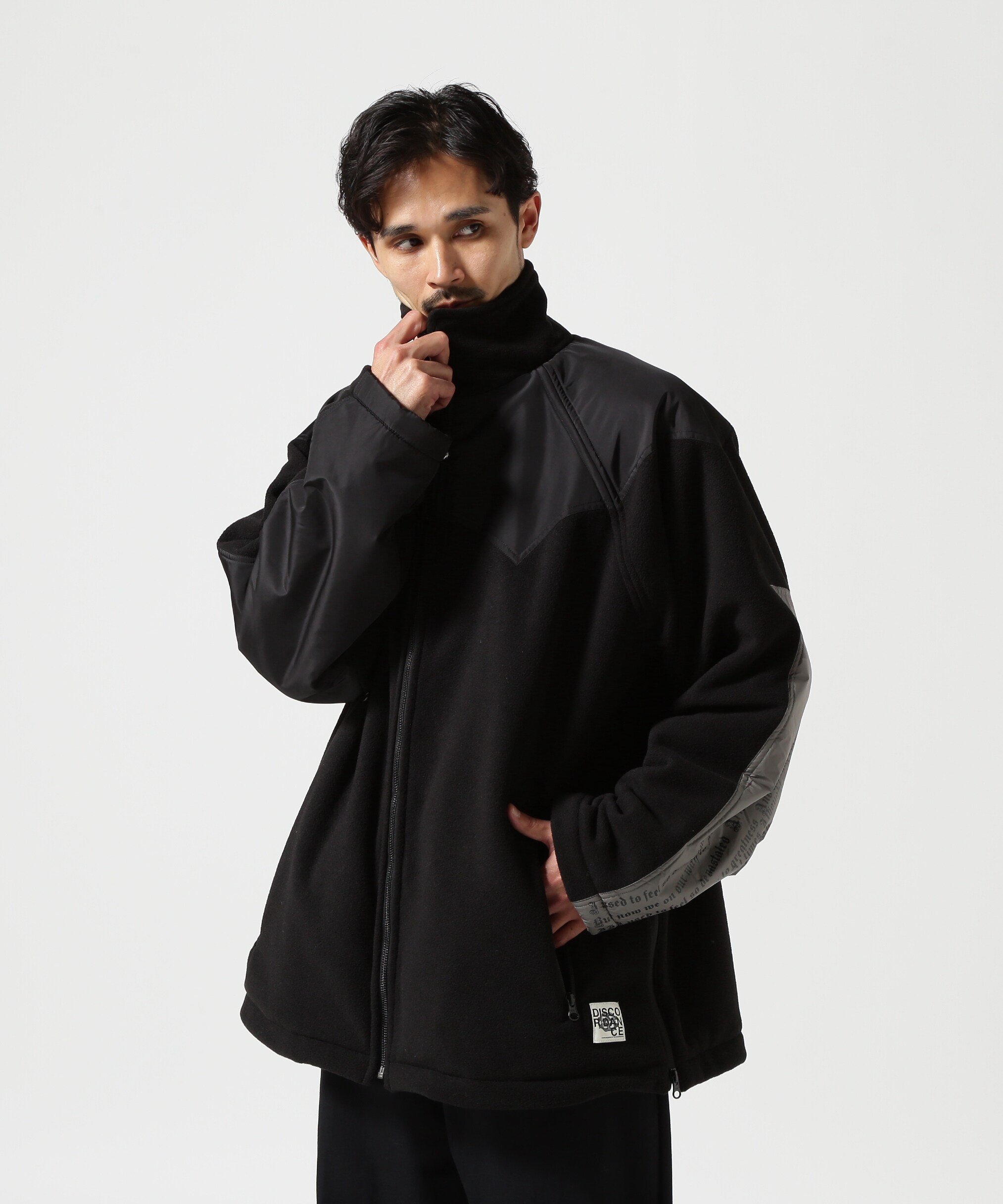 【SALE／50%OFF】B'2nd Children of the discordance / FLEECE JACKET ビーセカンド ジャケット・アウター ブルゾン・ジャンパー グレー ブラック【送料無料】