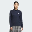 adidas 【公式】アディダス adidas 【ゴルフ】ジャカード モックネック長袖ポロシャツ アディダス トップス ポロシャツ ブルー【送料無料】