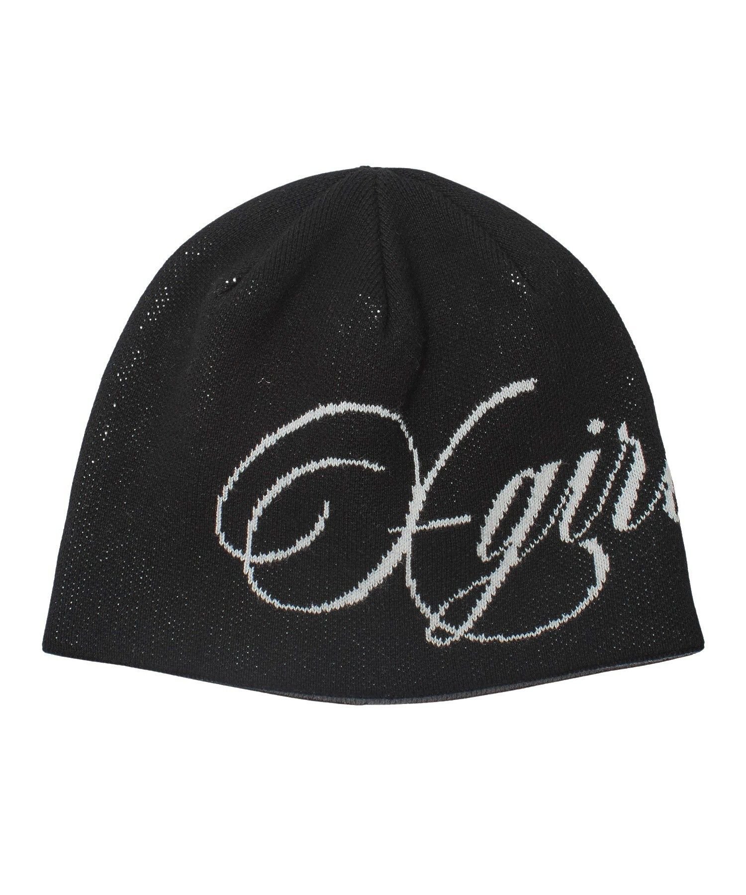 【SALE／30%OFF】X-girl LOGO AND HAZY PATTERN REVERSIBLE BEANIE エックスガール 帽子 その他の帽子 ブラック レッド ブルー