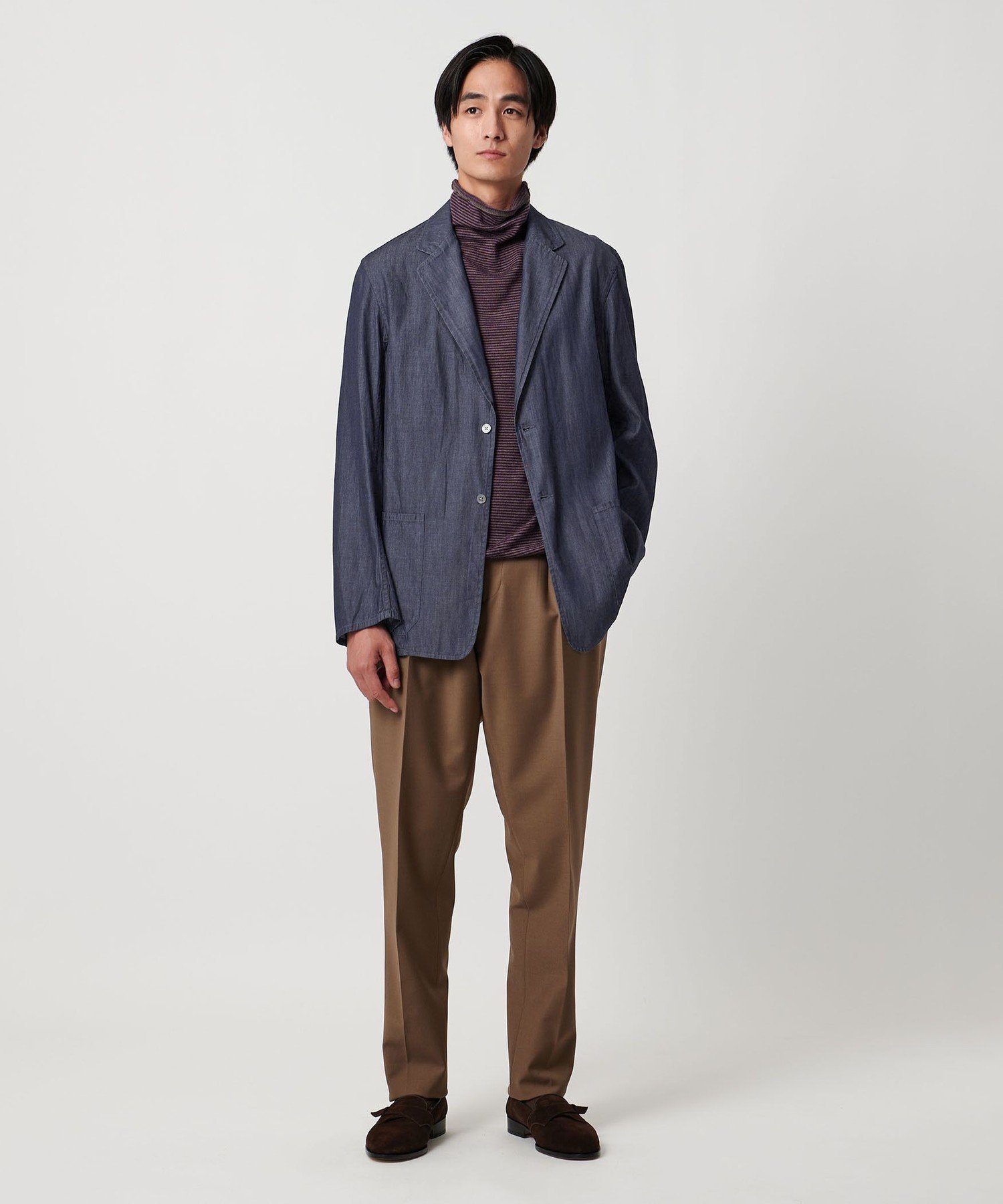 【SALE／30%OFF】UNITED ARROWS シングル2ボタン デニム ホスピタル ジャケット ユナイテッドアローズ アウトレット ジャケット・アウター デニムジャケット ネイビー【送料無料】
