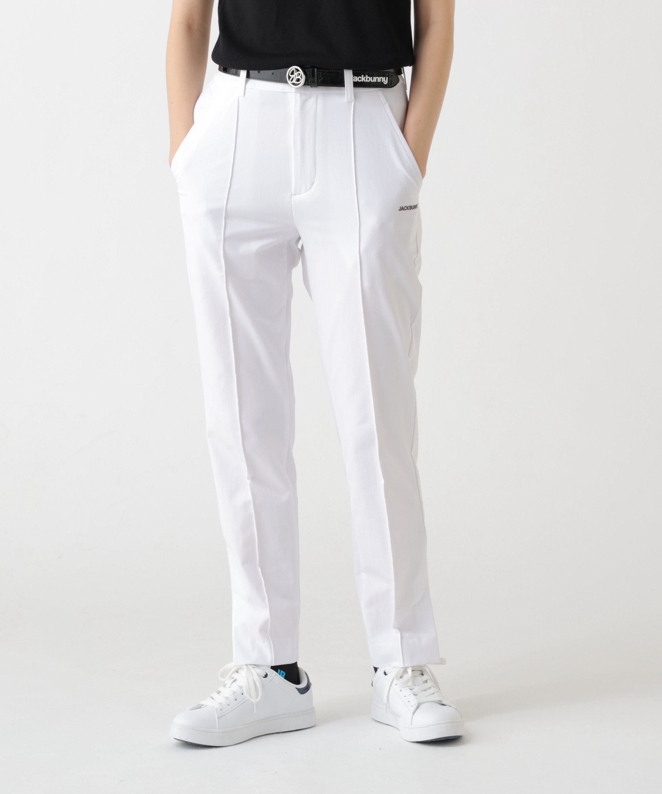 Jack Bunny!! ストレッチドビーロングパンツ ジャックバニー パンツ その他のパンツ グレー ブラック ホワイト