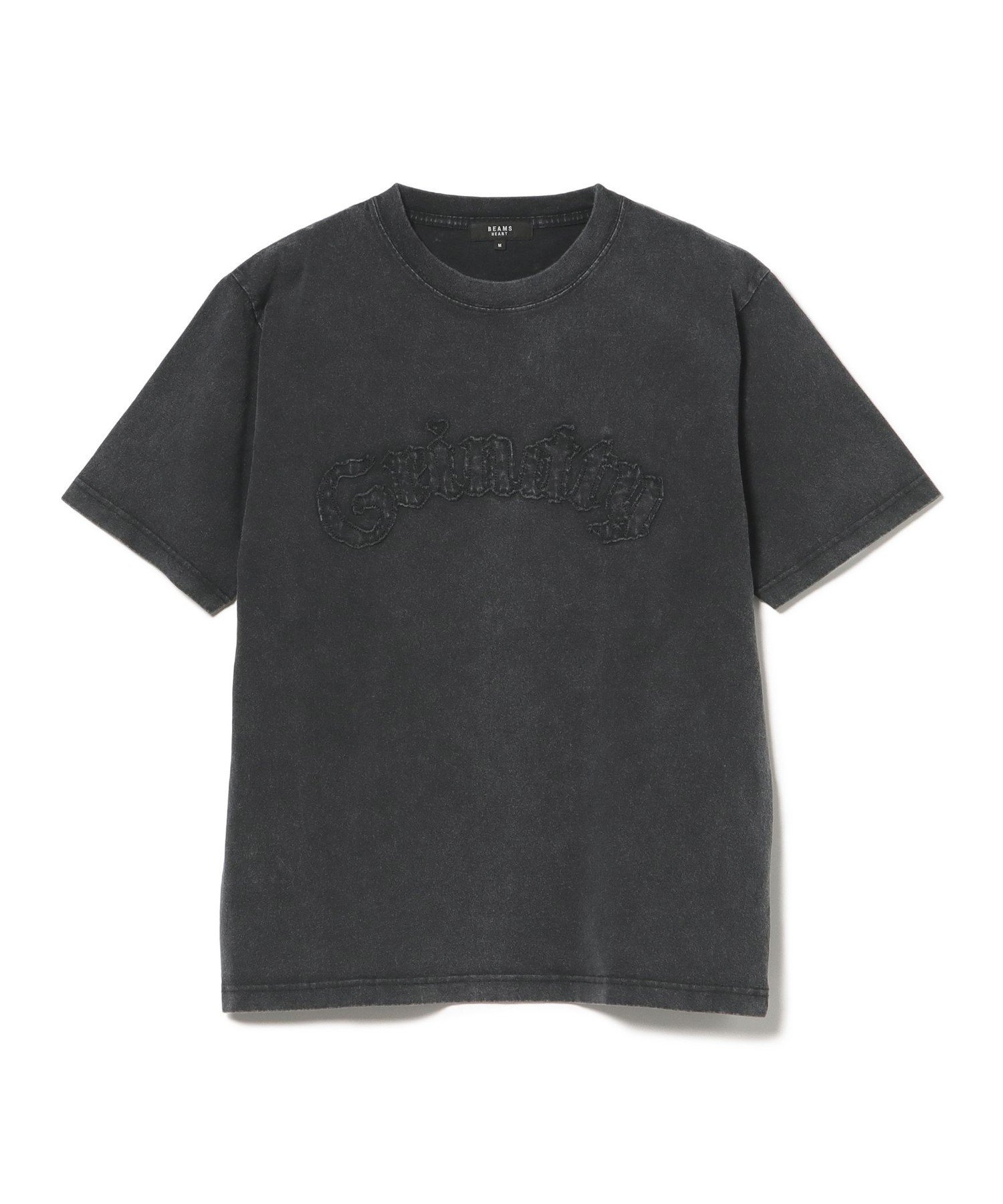 MEN 【7/16値下げ】アップリケ ウォッシュ クルーネック Tシャツ ビームス ハート トップス カットソー・Tシャツ ブラック