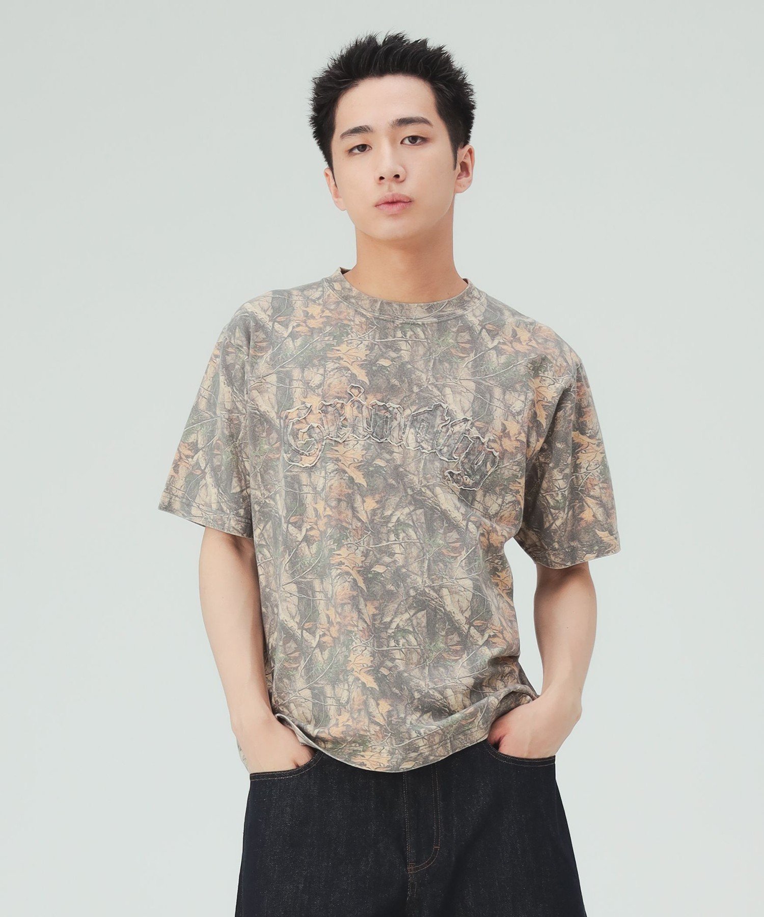 【SALE／40%OFF】BEAMS HEART MEN 【7/16値下げ】アップリケ ウォッシュ クルーネック Tシャツ ビームス ハート トップス カットソー・Tシャツ ブラック